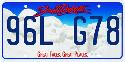 SD license plate 96LG78