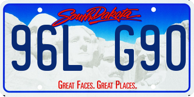 SD license plate 96LG90