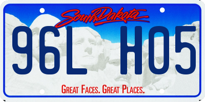 SD license plate 96LH05