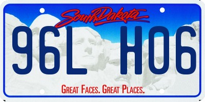 SD license plate 96LH06