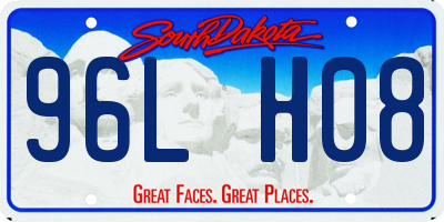 SD license plate 96LH08