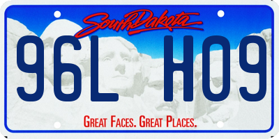 SD license plate 96LH09
