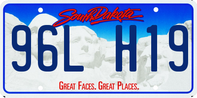 SD license plate 96LH19