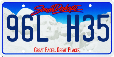 SD license plate 96LH35