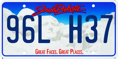 SD license plate 96LH37