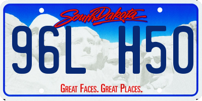 SD license plate 96LH50