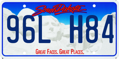 SD license plate 96LH84