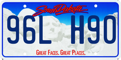 SD license plate 96LH90