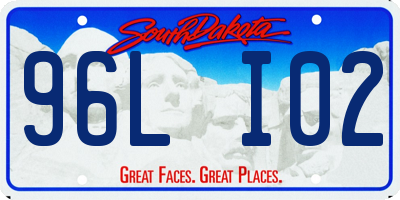 SD license plate 96LI02