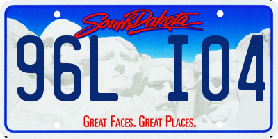 SD license plate 96LI04