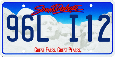 SD license plate 96LI12