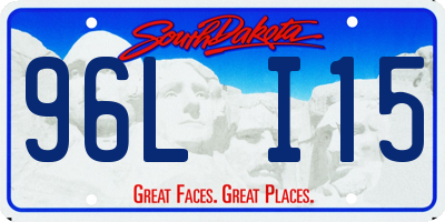 SD license plate 96LI15