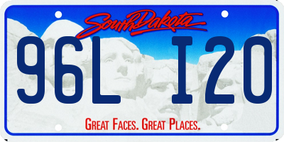 SD license plate 96LI20