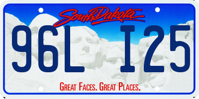 SD license plate 96LI25