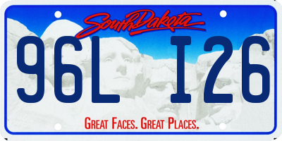 SD license plate 96LI26