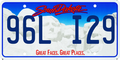 SD license plate 96LI29