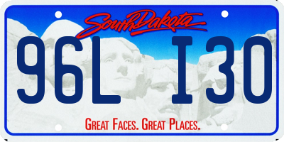 SD license plate 96LI30