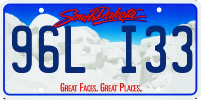 SD license plate 96LI33