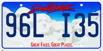 SD license plate 96LI35