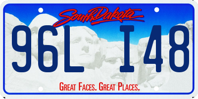 SD license plate 96LI48