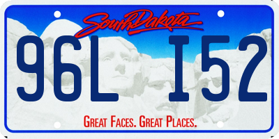 SD license plate 96LI52