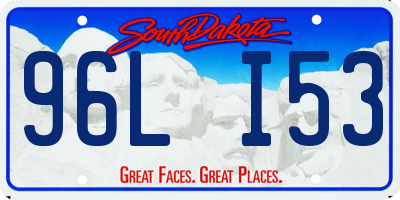 SD license plate 96LI53