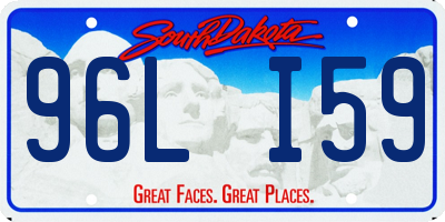SD license plate 96LI59