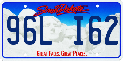 SD license plate 96LI62