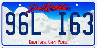 SD license plate 96LI63