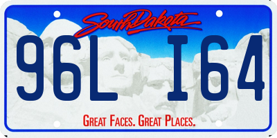 SD license plate 96LI64