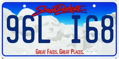 SD license plate 96LI68