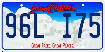 SD license plate 96LI75