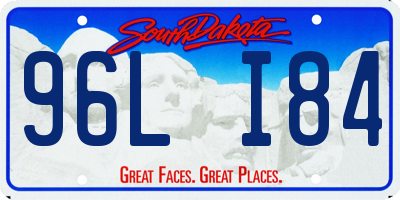 SD license plate 96LI84