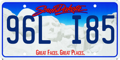 SD license plate 96LI85