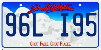 SD license plate 96LI95