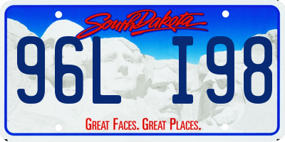 SD license plate 96LI98