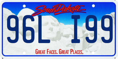 SD license plate 96LI99