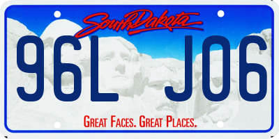 SD license plate 96LJ06