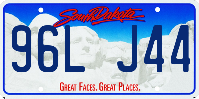 SD license plate 96LJ44