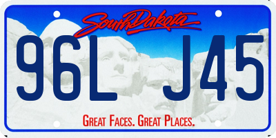SD license plate 96LJ45