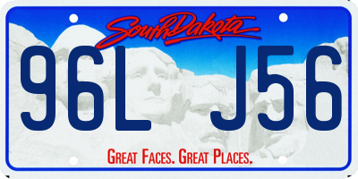 SD license plate 96LJ56