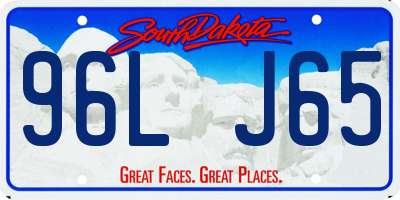 SD license plate 96LJ65