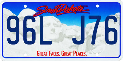 SD license plate 96LJ76