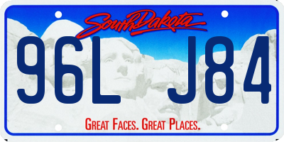 SD license plate 96LJ84