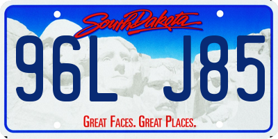 SD license plate 96LJ85