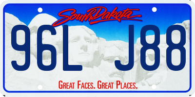 SD license plate 96LJ88