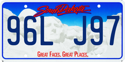 SD license plate 96LJ97