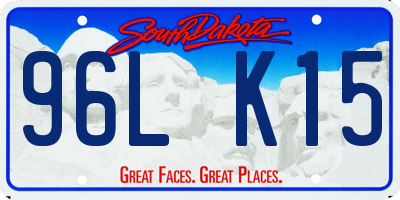 SD license plate 96LK15