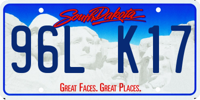 SD license plate 96LK17