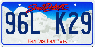 SD license plate 96LK29